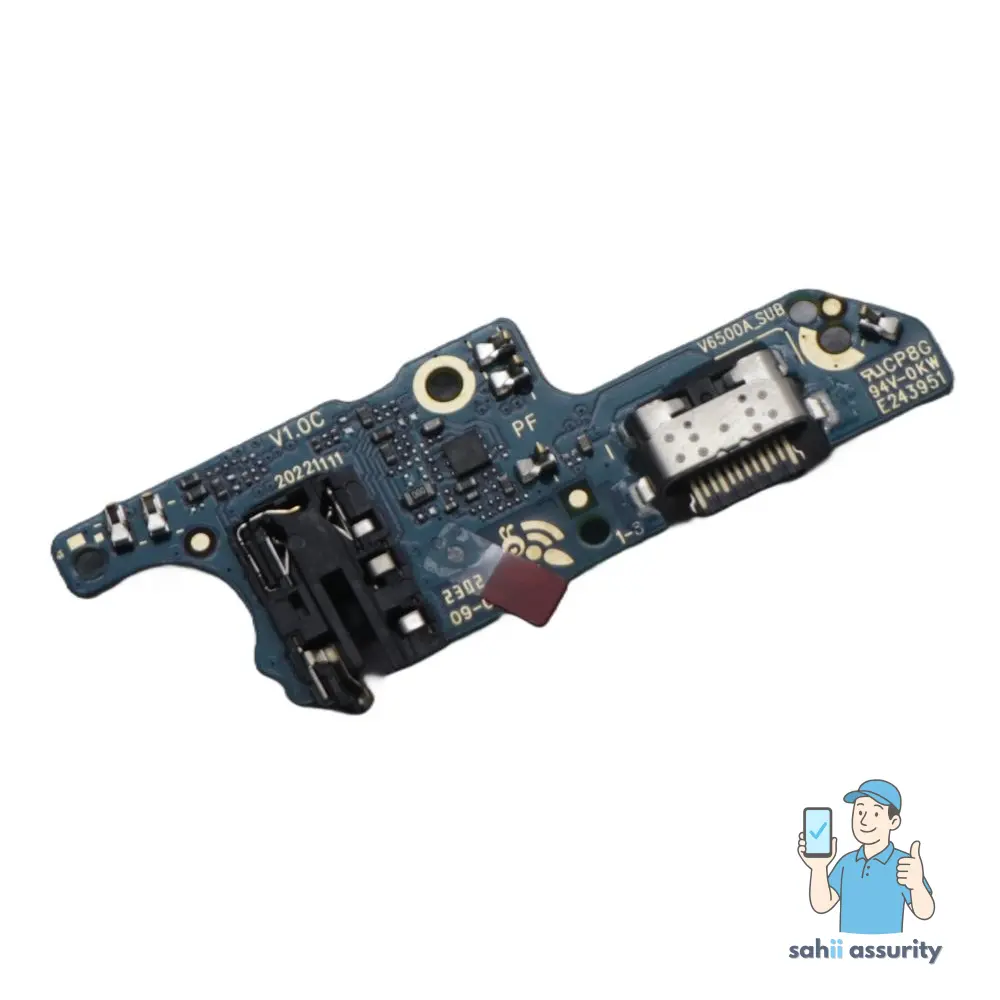 Charging Connector Flex / PCB Board for Infinix Smart 7 India thumbnail